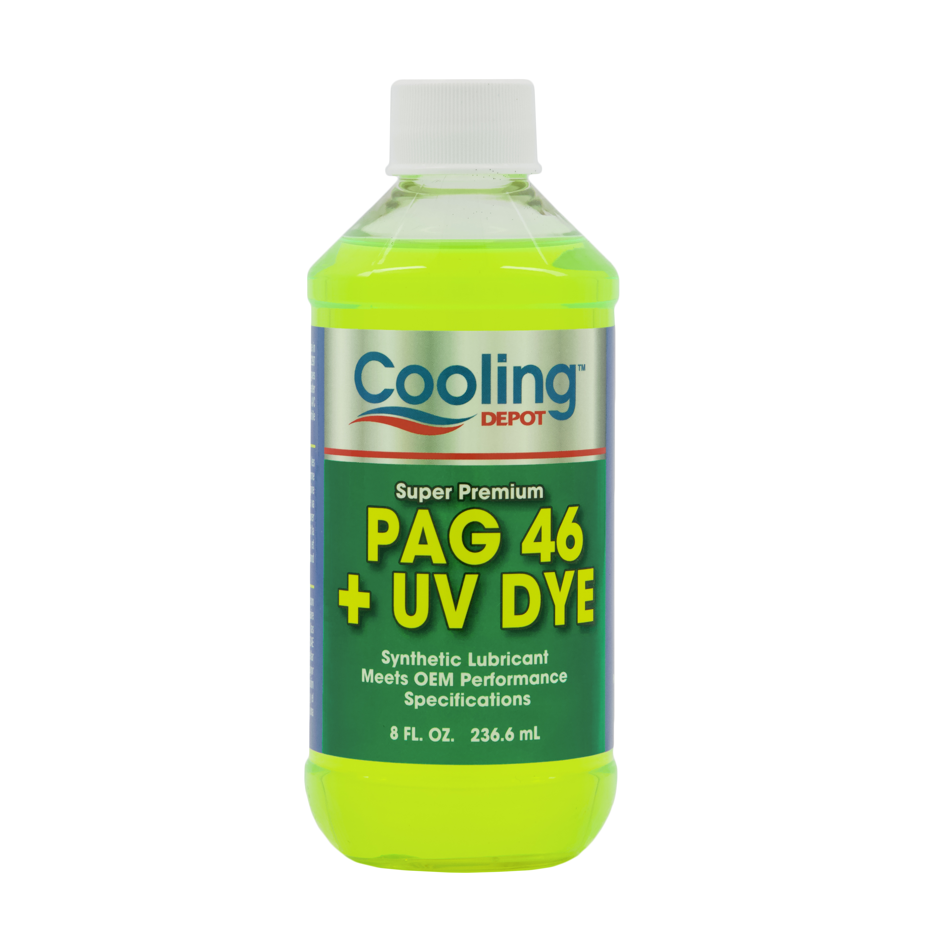 AC SYNTHETIC OIL PAG46+UV DYE 8OZ | SupplyWave.ca